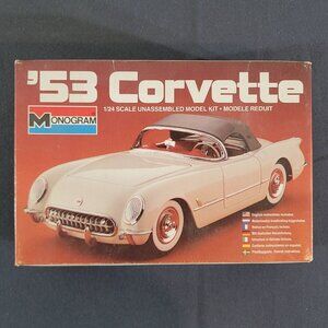 MONOGRAM ‘53 Corvette 1/24 Scale Model New Open Box 2291